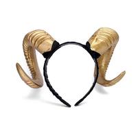 Halloween Ram Horns Headband Hair Hoop Cosplay Festival Headpiece Christmas Masquerade Party Headdress