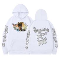 Amerikiečių Sulčių Legendos Niekada Miršta Hoody Vyrams ir Moterims Madingas Hip Hop Hoody Unisex Gatvės Apranga Megztinis Y2K Drabužiai S
