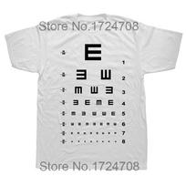 Akies regėjimo lentelė Juokingi Optometristas Optometrijos Akiniai Marškinėliai Grafiniai Medvilniniai Streetwear Trumpomis Rankovėmis Gimtadienio Dovana Marškinėlis S