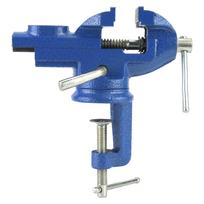 Clamp on  Bench Vise Swivel Table Clamp with Anvil for Jewelry Woodworking (60mm)