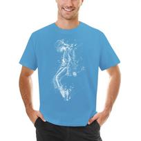 Michael Jackson MoonWalk Scribble Art T-Shirt customs korean fashion mens clothing S