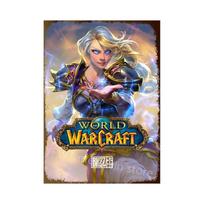 Šiuolaikinis World of Warcraft Metalinis skardinis ženklas Plakatas Sienos menas Miegamajam Studijai Namų dekoras Tobulas sienos dekoras Cuadros 20x30cm（7.8x11.8inch）