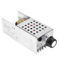 6000W 220V SCR AC elektroninis įtampos reguliatorius, greičio reguliavimas, pritemdymas, termostatas su korpusu