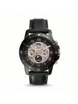 Fossil Vyrų Grantsport Automatinis Mėnulio fazių Juodas Laikrodis ME3138 juoda