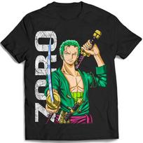One Piece Zorro Japanese Anime Men Women Summer T-shirt Oversized Retro Short-sleeved Casual Comfortable Loose Harajuku Street S