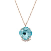 Kaklo papuošalas moterims Diamond Sky "Crete (Aqua Bohemica)" su Preciosa™ kristalais