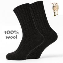 Šiltos kojinės iš 100% vilnos, NEEDIVYOU, tamsiai pilkos, 2 poros