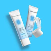 Cell Fusion C Aquatica Cooling Sunscreen 50ml×2 Daily Low-Irritation Hydrating Sun Cream SPF50+ PA++++