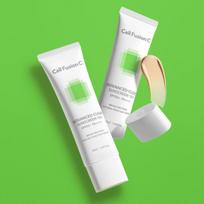 Cell Fusion C Advanced Clear Sunscreen — Pore-Blurring Primer Sun Cream for Oily & Combination Skin (50ml × 2)