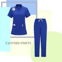 Surgical Scrubs: Short Sleeve Dental & Salon Medical Suit Medium karališkos mėlynos spalvos