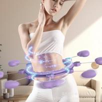 Masažuojantis lankas kūno treniruotėms hula hoop, violetinė