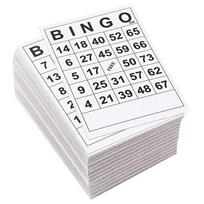 60 vienetų BINGO žaidimo kortelių su unikaliais numeriais Vienkartinės vakarėlio stalo žaidimų kortelės 1