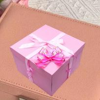 5th Floor Surprise Explosion Box DIY Easy To Install Creative Suitable As Gift for Valentine's Day Birthday Wedding Anniversary 31x24x2cm rožinė