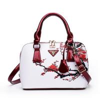 Spausdintas Shell Bag Fashion Moteriškas krepšys Vieno peties įstrižainė rankinė 24cm*11cm*18cm balta