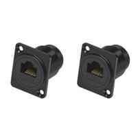 RJ45 Cat6 Panelinis Jungties Adapteris RJ45 Moteriškas į Moterišką Perėjimo Modulis Su Sriegiu Tinklo Ethernet Prailginimas
