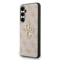 GUESS PU 4G Metal Logo Case for Samsung Galaxy S25 FE / Pink