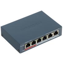 SWITCH POE DS-3E1106P-EI/M 4 PRIEVADŲ Hikvision