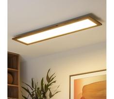 Brilagi - Dimeriuojamas LED šviestuvas SLIMFRAME WOOD LED/58W/230V 124x33,7 cm + su nuotoliniu pultu