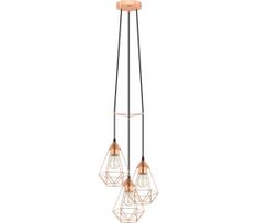 Eglo 78276 - Pakabinamas šviestuvas ant laido BYRON 3xE27/60W/230V vario spalvos