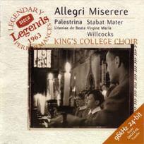 CD Allegri*, & Palestrina*, & Willcocks*, & King's College Choir* - Miserere / Stabat Mater / Litaniae De Beata Virgine Maria