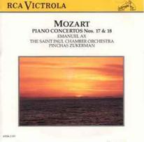 CD Mozart*, & Emanuel Ax, & The Saint Paul Chamber Orchestra, & Pinchas Zukerman - Piano Concertos Nos. 17 & 18