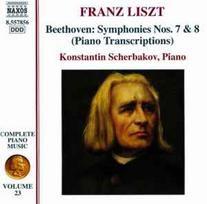 CD Franz Liszt, & Beethoven*, & Konstantin Scherbakov - Complete Piano Music • Volume 23 - Symphonies Nos. 7 & 8  (Piano Transcriptions)