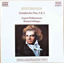 CD Beethoven*, & Zagreb Philharmonic*, & Richard Edlinger - Symphonies Nos. 5 & 2