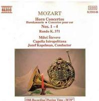 CD Mozart*, & Miloš Števove, & Capella Istropolitana, & Jozef Kopelman - Horn Concertos Nos. 1 - 4 / Rondo In E Flat, K.371