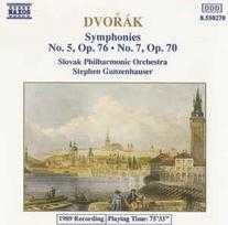 CD Dvořák*, & Slovak Philharmonic Orchestra, & Stephen Gunzenhauser - Symphonies No.5, Op. 76 • No. 7, Op. 70