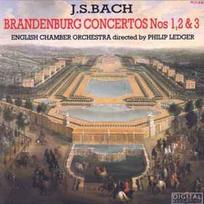 CD J.S. Bach*, & English Chamber Orchestra, & Philip Ledger - Brandenburg Concertos Nos 1,2 & 3