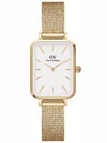MOTERiŠKAS Laikrodis DANIEL WELLINGTON Quadro Pressed Evergold 20mm DW00100556 + DĖŽUTĖ (zw520a)