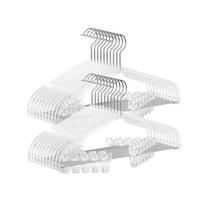 Kelnių pakabos 30 vnt 40,6 x 22,5 cm su besisukančiais kabliukais skaidrios