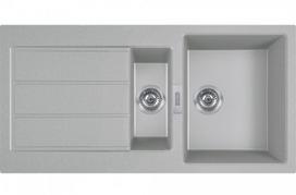 Plautuvė FRANKE S2D 651, Tectonite, urban pilka, 143.0615.785
