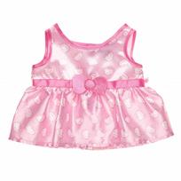 BUILD-A-BEAR HELLO KITTY DRABUŽIAI Blizgi rožinė suknelė