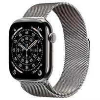 Apple Watch Series 11, GPS + Cellular, Natural Titanium, Milanese Loop  - 46mm MFCY4MP/A