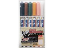 Mr.Hobby - Gundam Marker Real Touch Marker Set 2 markerių komplektas, GMS-113