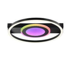 Brilliant - LED RGBW dimeriuojamas lubinis šviestuvas MAUREEN LED/20W/230V 3000-6500K juodas+ su nuotolinio valdymo pultu
