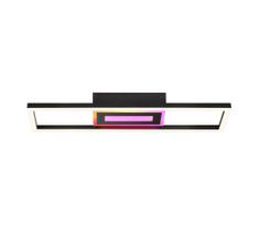 Brilliant-LED RGBW su dimeriu reguliuojamas lubinis šviestuvas BESSON LED/20W/230V 3000-6500K juodas + nuotolinis pultas