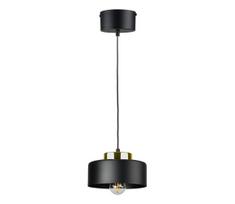 Pakabinamas šviestuvas ant laido IGNIA 1xE27/60W/230V juodas/auksinis