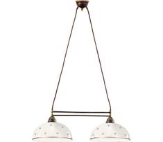 Kolarz 731.82.171 - Pakabinamas šviestuvas ant laido NONNA, 2xE27/75W/230V, gėlių motyvas, rožinio aukso
