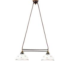 Kolarz 731.82.170 - Pakabinamas šviestuvas ant laido NONNA 2xE27/75W/230V rožinio aukso gėlės