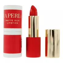 La Perla, Matte Silk, Matte, Cream Lipstick, 104, Tangelo Red, 3.5 g
