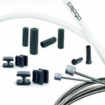 Pavarų troselių komplektas Capgo BL Doube(2x) stainless Shimano/Sram Road & MTB white