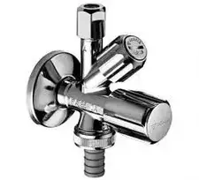 Schell Comfort kombinuotas kampinis vožtuvas su filtru, chromuotas 035600699