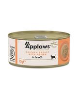 APPLAWS Cat Adult Chicken with Prawn in Broth vištienos krūtinėlė su krevetėmis sultinyje 70 g