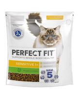 PERFECT FIT Sensitive 1+ 1,4 kg sausa visavertė maistas suaugusiems katėms, turintis kalakutienos