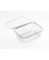 Indelis salotoms, kvadratinis, su dangteliu, PET, 18,7 x 14,4 x  H 5,5 cm, 750 ml, 50 vnt.