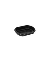 Maisto dėžutė „MEALBOX“, juoda, PP, 714 ml, 207 x 170 x 38 mm, 63 vnt.