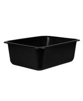 Vienkartiniai indeliai,  užlydomi, juoda, PP,  227 x 178 x 80 mm, 320 vnt