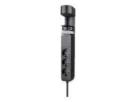 Neomounts | Desk socket with clamp and USB-C and USB-A ports - Quick charge | DS22-840BL6 | Black